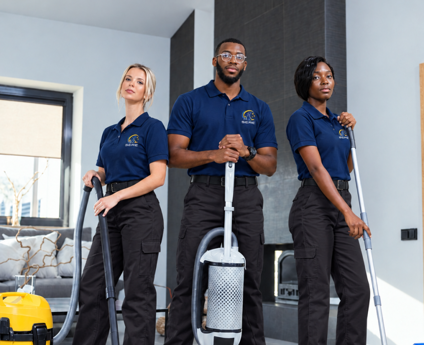 Professional Cleaning Team Portrait